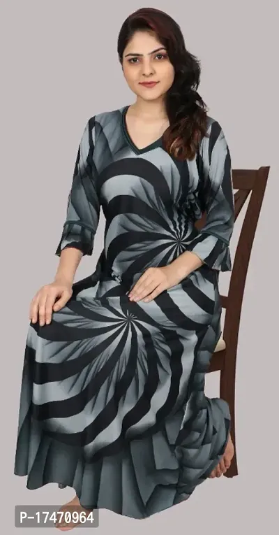 Womens Most Attractive And Comfortable Printed Nighty-thumb2