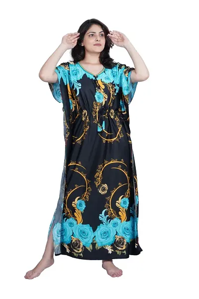 Best Selling Satin Kaftan Women's Nightwear 