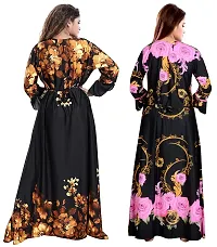 Pack Of 2 Beautiful Umbrella Type Bottom Nightdress Gown Nighty-thumb2