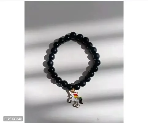 Elegant Black Alloy Beads Bracelets For Women
