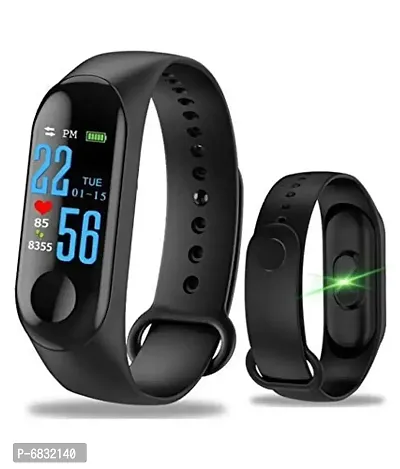 Series M3 Smart Watch Fitness Tracking Heart Rate with Activity Tracker Like Steps Counter, Heart Rate Monitor Touchscreen(Black)-thumb0