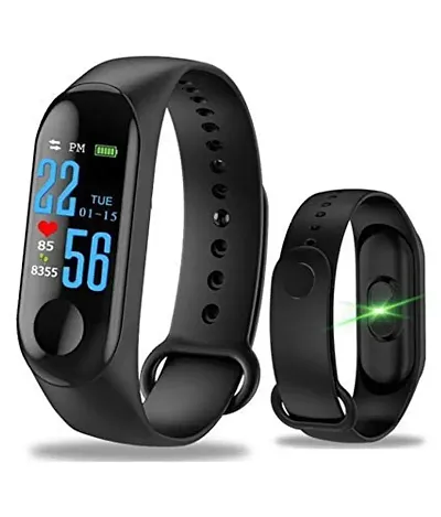 Series M3 Smart Watch Fitness Tracking Heart Rate with Activity Tracker Like Steps Counter, Heart Rate Monitor Touchscreen(Black)