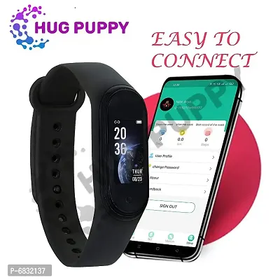 HUG PUPPY M4 Smart Fitness Band Tracker with Heart Rate M-thumb4