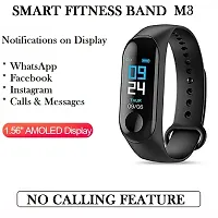 Series M3 Smart Watch Fitness Tracking Heart Rate with Activity Tracker Like Steps Counter, Heart Rate Monitor Touchscreen(Black)-thumb1