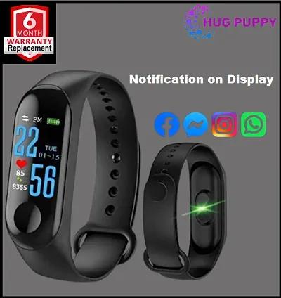 HUG PUPPY M3 Fitness Band, 1.1-inch Color Display, Activity Tracker, Menrsquo;s and Womenrsquo;s Health Tracking Sports Activity Trackers