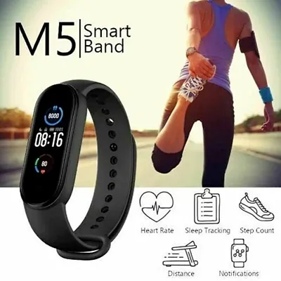 HUG PUPPY M5 Smart Band Bluetooth Call Alert Pedometer ,Fitness Band, 1.1-inch LED Color Display Personal Activity Intelligence