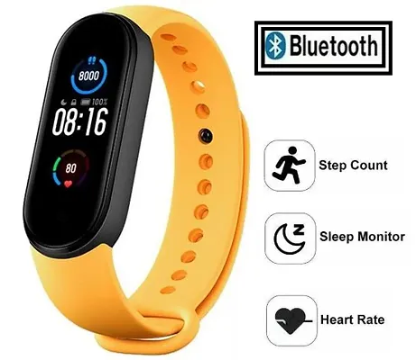 HUG PUPPY M5 Bluetooth Smart Fitness Band for Boys,Men,Kids,Women Sports Watch Heart Rate, and BP M