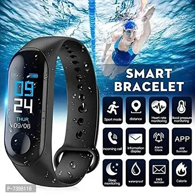 HUG PUPPY Bluetooth Fitness Smart Watch for Men Women and Kids Activity Tracker  (Size- Free Size)-thumb0