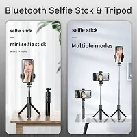 HUG PUPPY Extendable Selfie Stick, Bluetooth Selfie Stick with Tripod Stand and Detachable Wireless Bluetooth Remote, Ultra Compact Selfie Stick for Mobile and All Smart Ph-thumb2