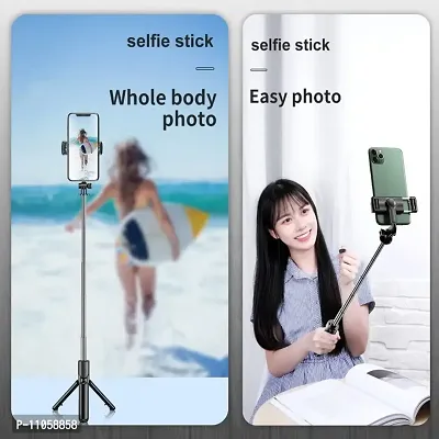 HUG PUPPY Extendable Selfie Stick, Bluetooth Selfie Stick with Tripod Stand and Detachable Wireless Bluetooth Remote, Ultra Compact Selfie Stick for Mobile and All Smart Ph-thumb4