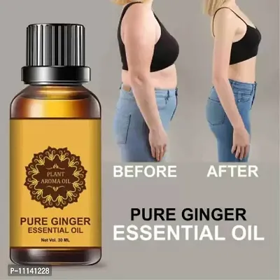 Tummy Ginger Massage Oil for a Belly Fat Drainage oil Reduce Fat Loss Oil- Men  Women  (30 ml)-thumb0