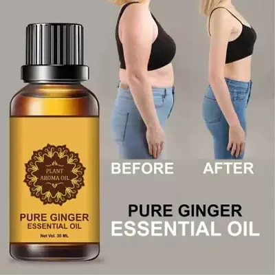 Tummy Ginger Massage Oil for a Belly Fat Drainage oil Reduce Fat Loss Oil- Men  Women  (30 ml)