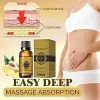 Tummy Ginger Massage Oil for a Belly Fat Drainage oil Reduce Fat Loss Oil- Men  Women  (30 ml)-thumb1