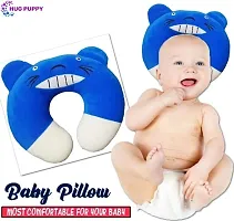 New Born Baby Soft Neck Supporting Pillow for Head Shaping Baby (0-18 Month) Dark Blue-thumb1