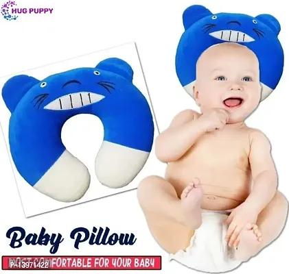 New Born Baby Soft Neck Supporting Pillow for Head Shaping Baby (0-18 Month) Dark Blue-thumb2