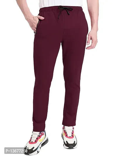 ProKiddy Track Pants for Mens | Men's Regular Fit Trackpants, (XL, Marron)