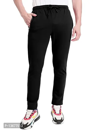 ProKiddy Track Pants for Mens | Men's Regular Fit Trackpants, (M, Black)