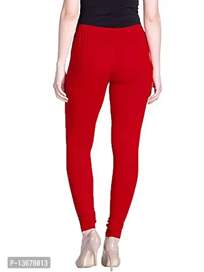 ProKiddy EMBIAR Regular Fit Full Length Girls Cotton Two-Way Leggings Red - L-thumb2