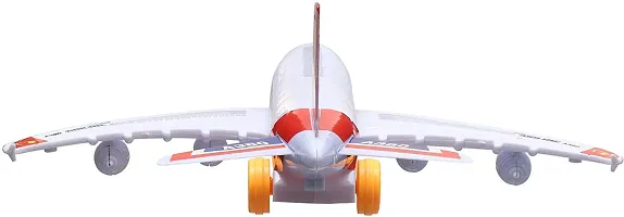 Battery Operated Aeroplane Toy for Kids with Light and Sound-thumb1