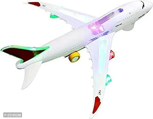 Battery Operated Aeroplane Toy for Kids with Light and Sound-thumb4