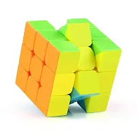 Cubes 3x3 High Speed Sticker Less Magic Puzzle Cube Game Toy-thumb3