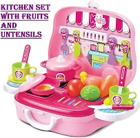 Portable Cooking Kitchen Play Set Pretend Play Food Party Role Toy-thumb3
