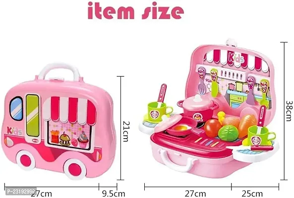 Portable Cooking Kitchen Play Set Pretend Play Food Party Role Toy-thumb5