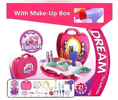 Plastic Pretend Play Beauty Salon Makeup Kit and Cosmetic Toy-thumb1