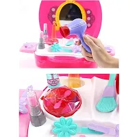 Plastic Pretend Play Beauty Salon Makeup Kit and Cosmetic Toy-thumb2