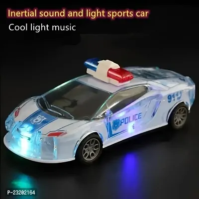 Police Car with Lights, Powered, Music and Siren Sound Car Toy for Kids-thumb4