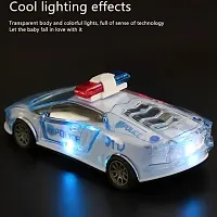 Police Car with Lights, Powered, Music and Siren Sound Car Toy for Kids-thumb1