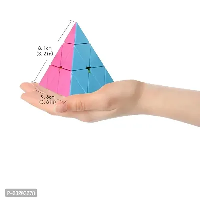 Pyramid Cube 3x3 Super Speed Sticker-Less Triangle Puzzle Cube-thumb5
