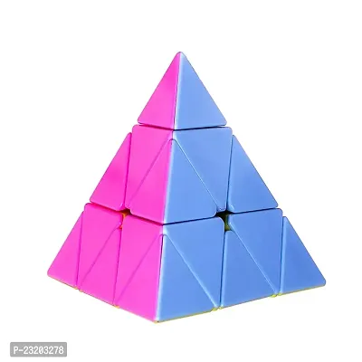 Pyramid Cube 3x3 Super Speed Sticker-Less Triangle Puzzle Cube-thumb3