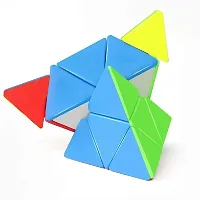 Pyramid Cube 3x3 Super Speed Sticker-Less Triangle Puzzle Cube-thumb3