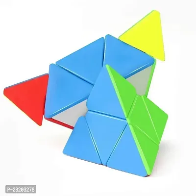 Pyramid Cube 3x3 Super Speed Sticker-Less Triangle Puzzle Cube-thumb4