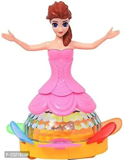 Princess Dancing Doll for Girls with 3D Lights  Sound Toy for Babies/Musical Dancing Toys for Kids-thumb0