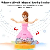 Princess Dancing Doll for Girls with 3D Lights  Sound Toy for Babies/Musical Dancing Toys for Kids-thumb1