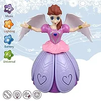 Dancing Miracle Princess Toy Doll with Wings Interactive Revolving Cute Doll Colorful LED Lights and Music for Girls-thumb4