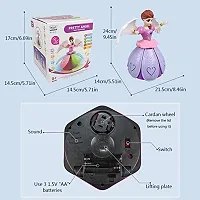 Dancing Miracle Princess Toy Doll with Wings Interactive Revolving Cute Doll Colorful LED Lights and Music for Girls-thumb1