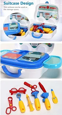 Portable Doctor Suitcase Doctor Kit For Kids Doctor Set, kit for Kids Boys Girls, Pretend Play-thumb3