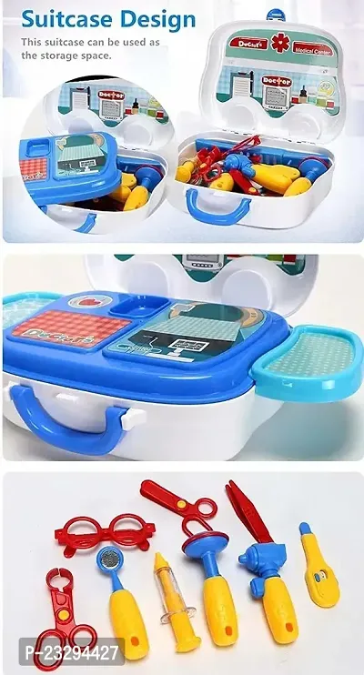 Portable Doctor Suitcase Doctor Kit For Kids Doctor Set, kit for Kids Boys Girls, Pretend Play-thumb4