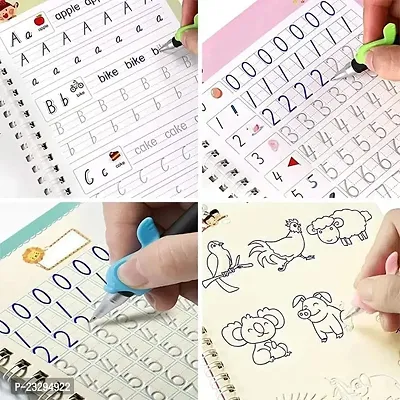 Sank Magic Practice Copybook, (4 BOOK+10 REFILL+1 pen+1 grip) Number Tracing Book for Preschoolers with Pen-thumb4