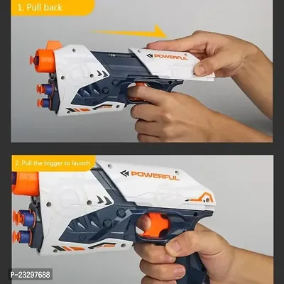 Blaze Storm Powerful Space Gun for Boys with Soft Foam Bullets,Target Shooting Role Play Toy Gun Game for Kids Boys-thumb2