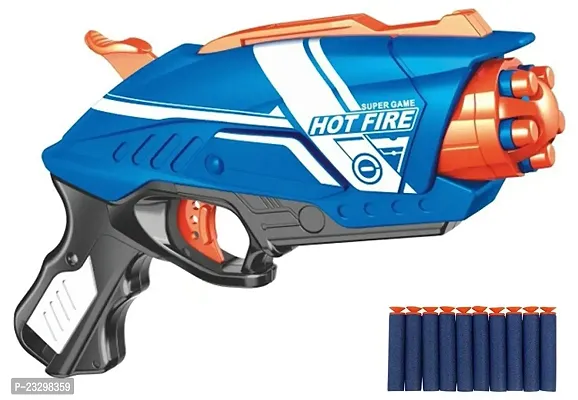 Blaze Storm Soft Bullet Gun with 10 Foam Bullets  10 Suction Dart Bullets for Kids