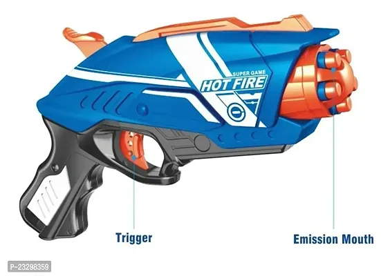 Blaze Storm Soft Bullet Gun with 10 Foam Bullets  10 Suction Dart Bullets for Kids-thumb4