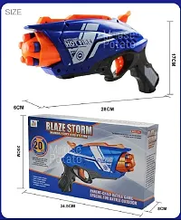 Blaze Storm Soft Bullet Gun with 10 Foam Bullets  10 Suction Dart Bullets for Kids-thumb2