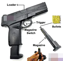 Mouser gun Toy Shooting with Plastic Bulets/ Pull Back The Loader to Load Gun Darts  Plastic Bullets-thumb3