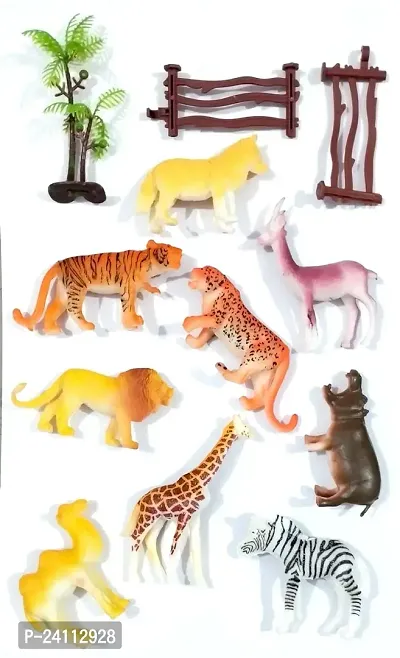 Wildlife Animal Toy Set Realistic Animal Figures for Kids (Animal 12 Pcs)-thumb3