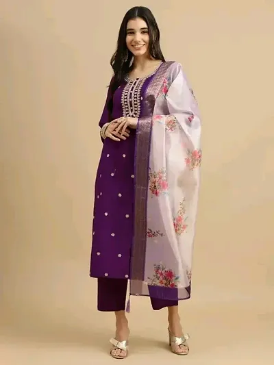 Cotton kurta bottom with dupatta