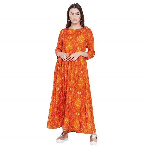 Stylish Cotton Printed Anarkali Kurta